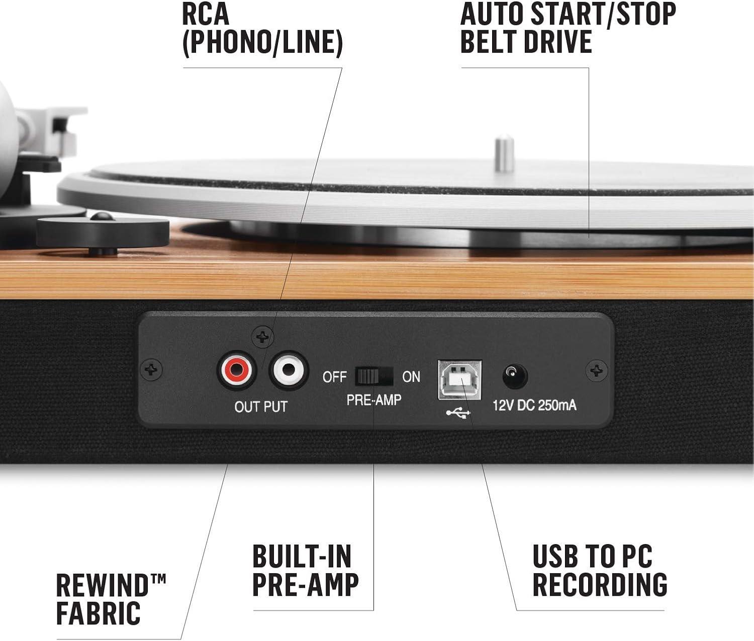House of Marley Stir It Up Record Player Vinyl Turntable
