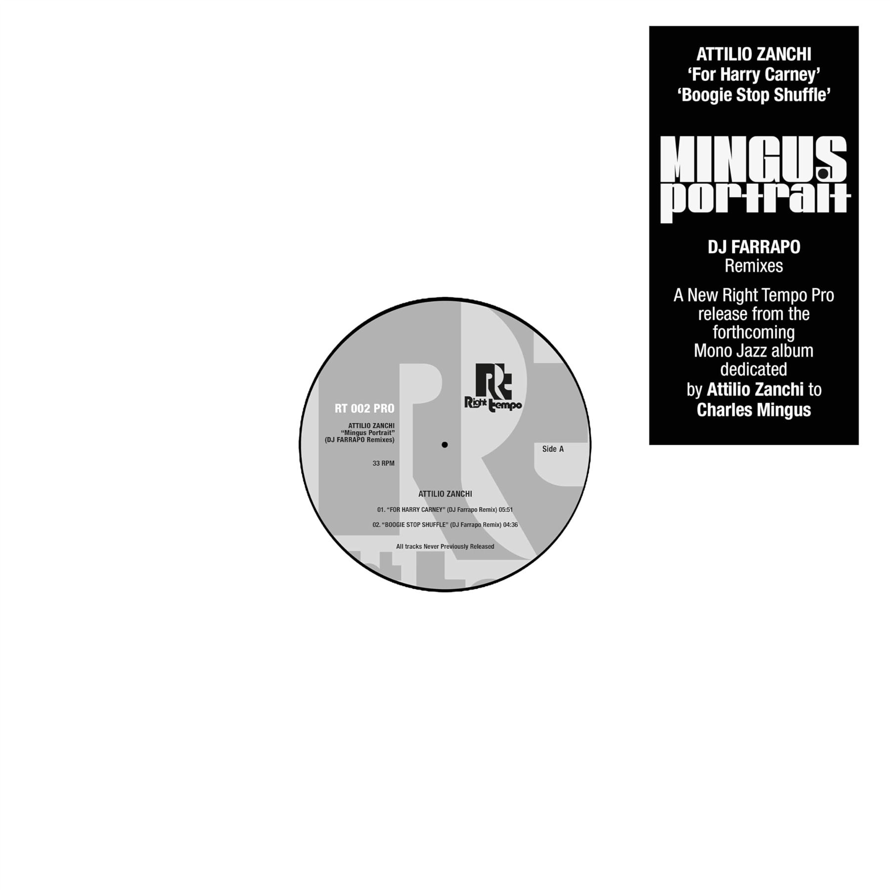 ATTILIO ZANCHI - Mingus Portrait (DJ Farrapo Remixes) Vinyl