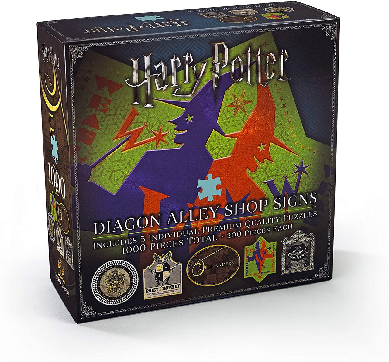 5x Diagon Alley 200pc Jigsaw Puzzles By Noble Collection