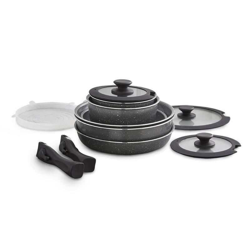 Tower Grey Freedom Cerastone 13 Piece Cookware Set