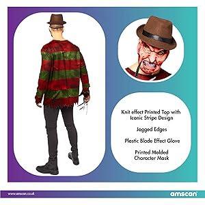 Freddy Krueger Halloween Adult Costume - Size Large