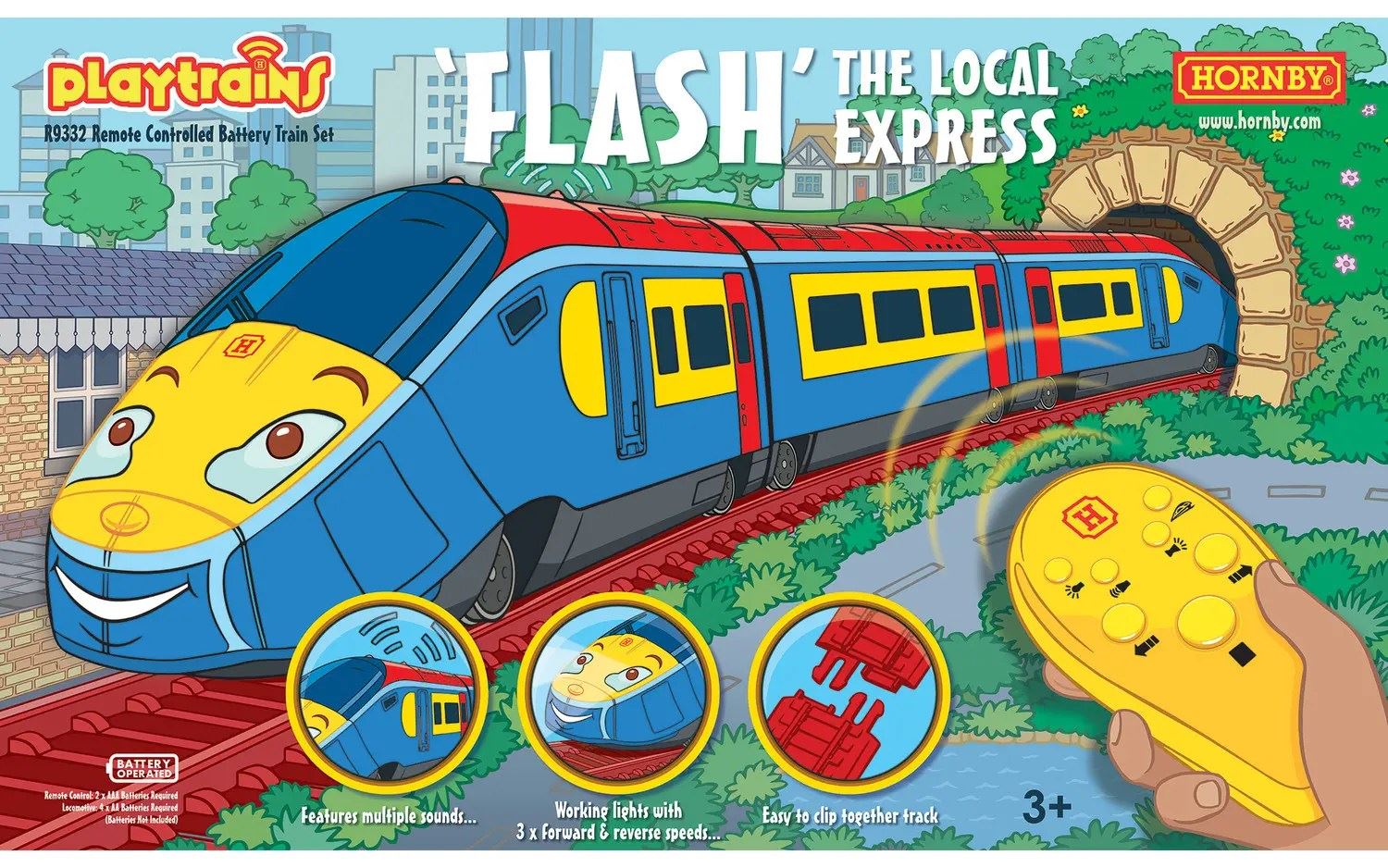 Hornby Playtrains Flash The Local Express Remote Controlled Battery Train  Set