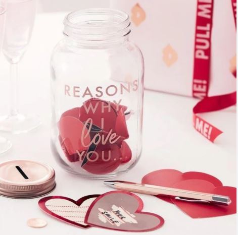 Reasons Why I Love You Jar - With Scratch to reveal cards