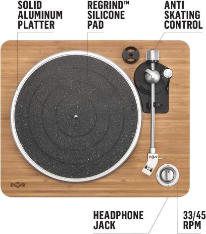 House of Marley Stir It Up Record Player Vinyl Turntable