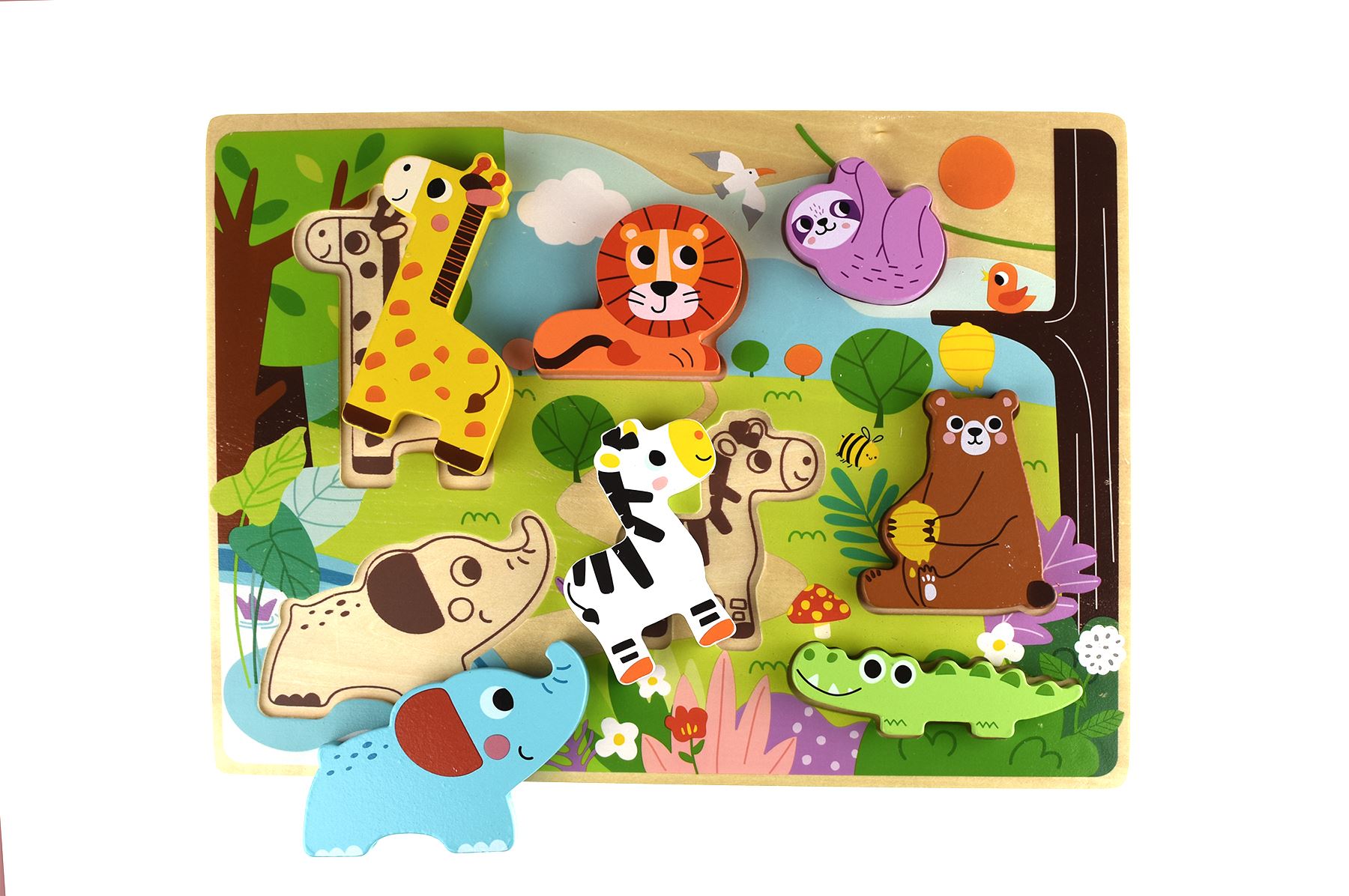365Games.co.uk Unisex Tooky Toy Chunky Puzzle - Animal
