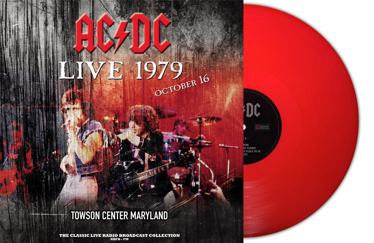 AC/DC - Live 1979 At Towson Center Maryland Red Vinyl