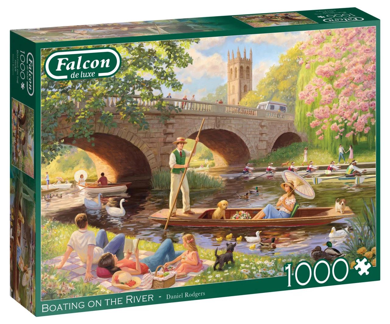 Jumbo Falcon de luxe Boating on the River Jigsaw Puzzle - 1000 Pieces ...