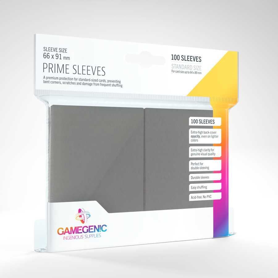 Gamegenic Prime 100 Sleeves Gray
