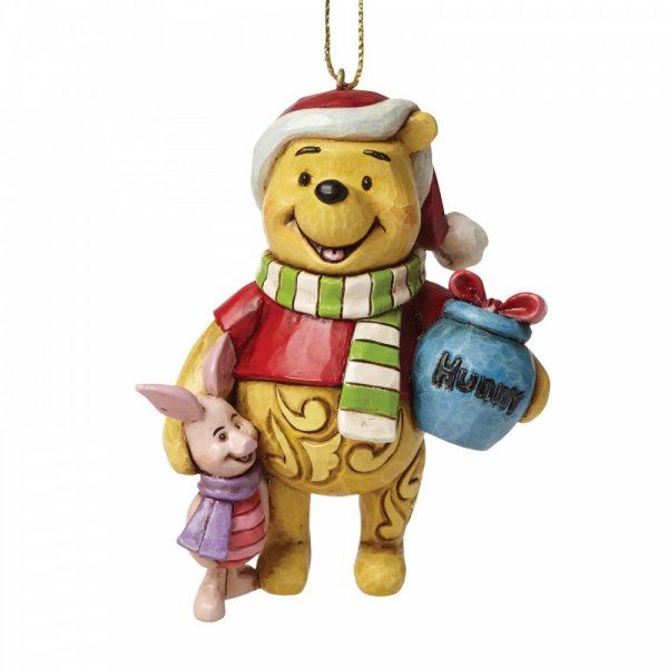 Winnie the Pooh and Piglet Hanging Ornament - Disney Traditions by Jim Shore