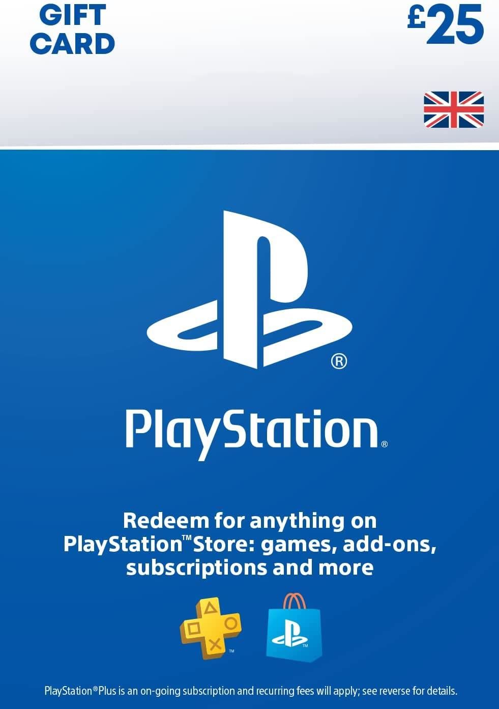 PlayStation Store Gift Card 25 GBP | PSN UK Account | PS5/PS4