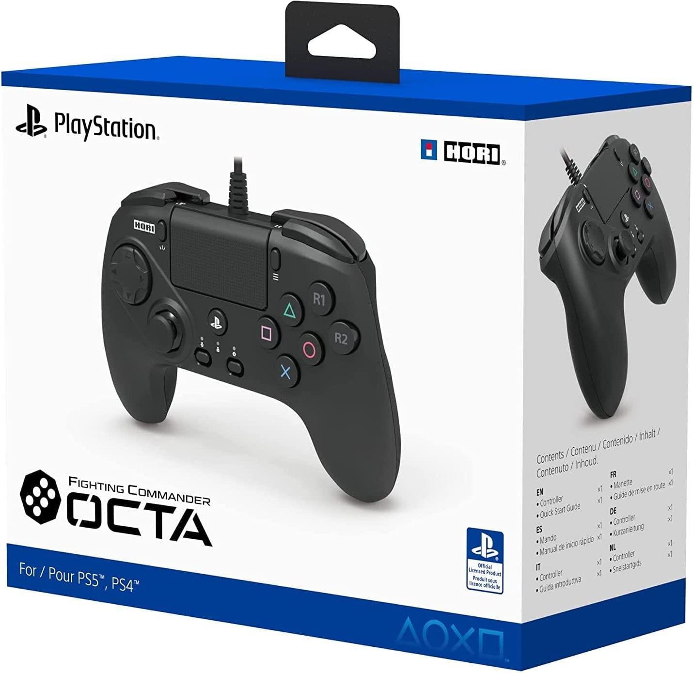 HORI Fighting Commander Octa Wired Controller for PS4 PS5 Black