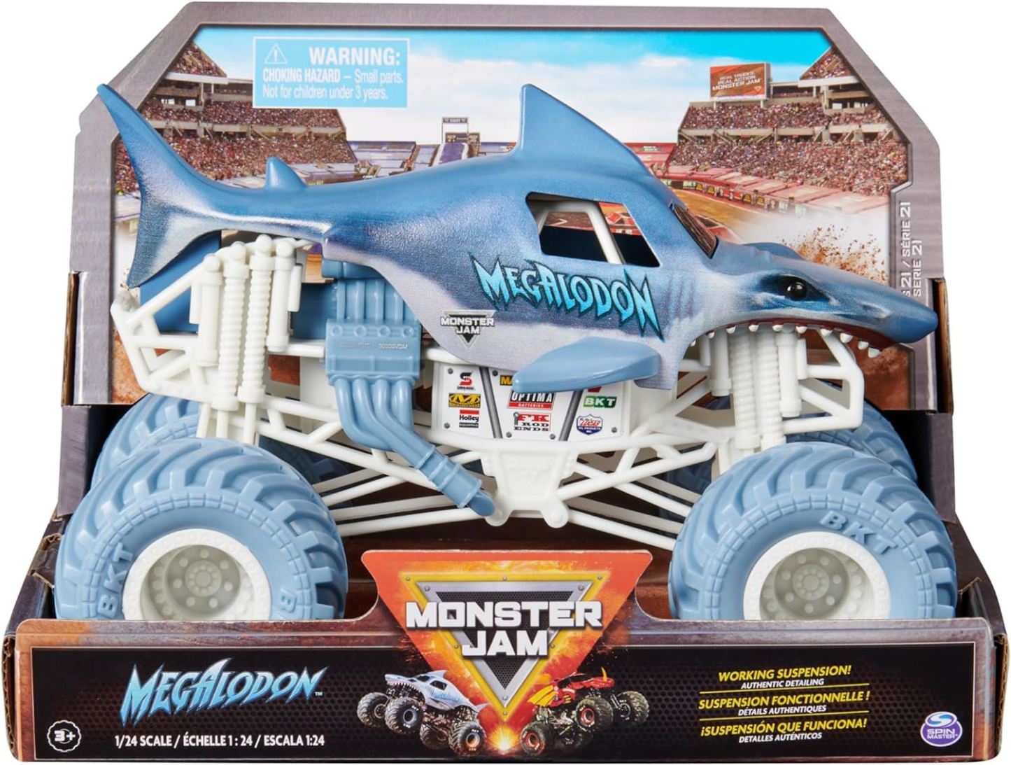 Monster Jam 1:24 Die Cast Megalodon