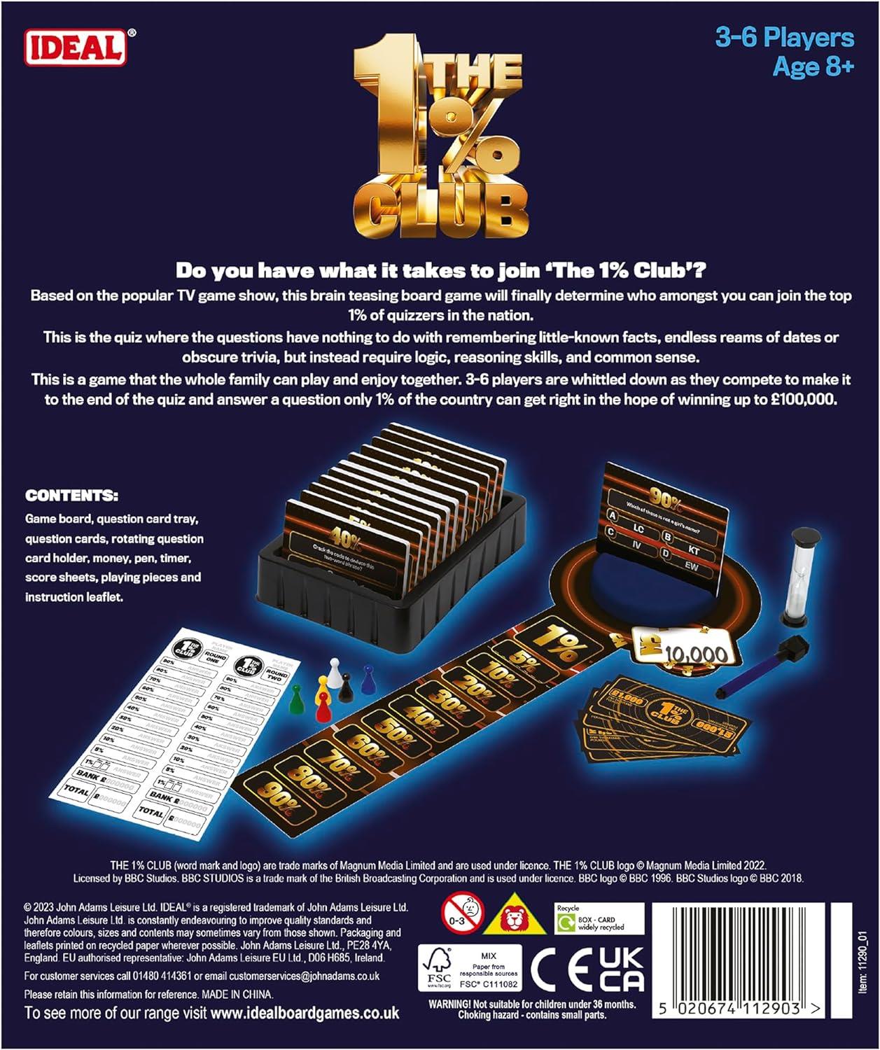 The 1% Club Family Board Game