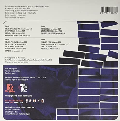 MARIO RUSCA TRIO - Monochrome Blues Vinyl
