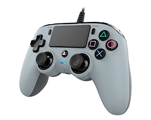 Nacon PS4 Wired Compact Controller Grey Playstation 4 365games 365 Games UK