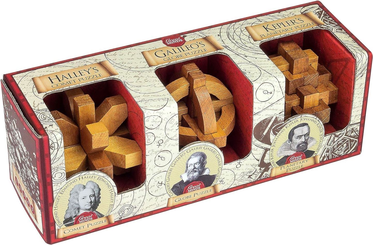 Professor Puzzle Great Minds Brain Teaser Puzzle Set - 3