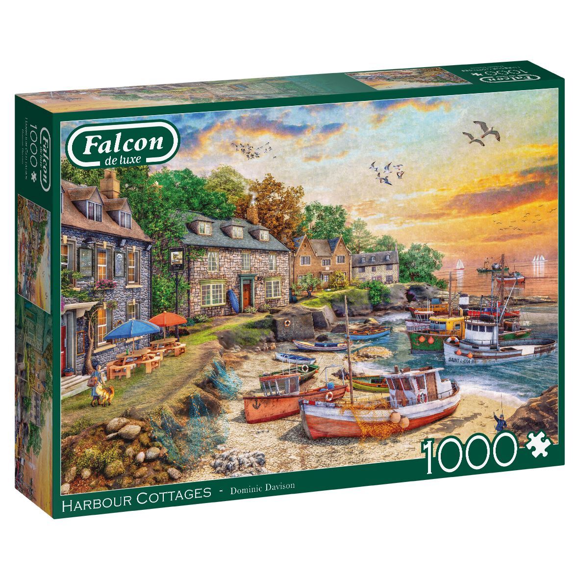 Jumbo Falcon de luxe Harbour Cottage Jigsaw Puzzle - 1000 Pieces | 365 ...