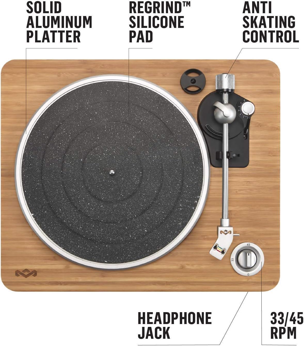 House of Marley Stir It Up Record Player Vinyl Turntable
