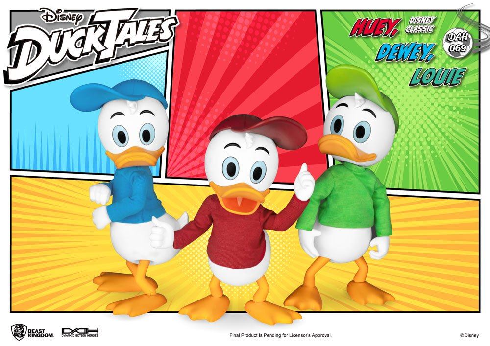 DuckTales Huey, Dewey and Louie good Dynamic 8ction Heroes Action Figure Set