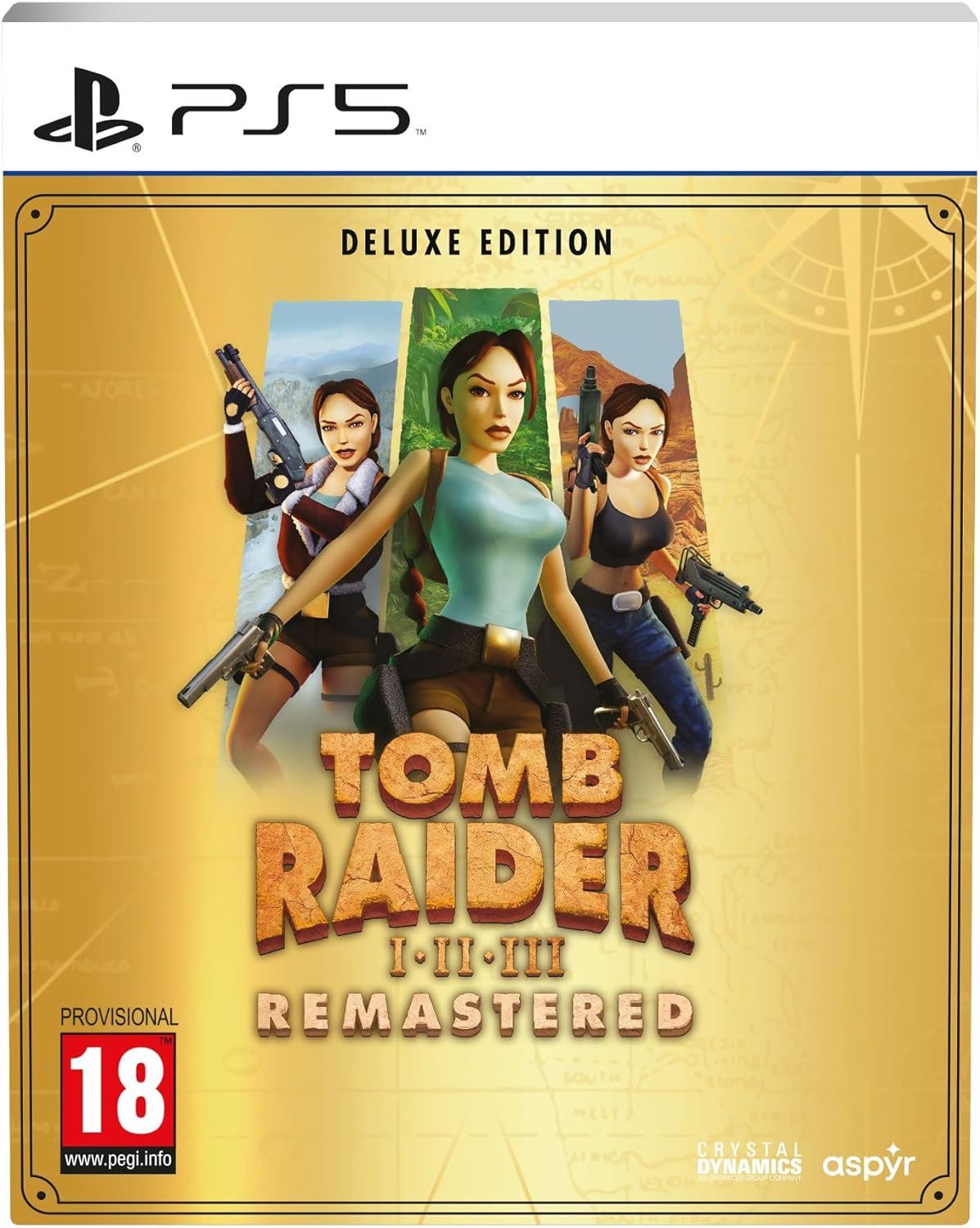 Tomb Raider 1-3 Remastered Starring Lara Croft: Deluxe Edition PS5 Game