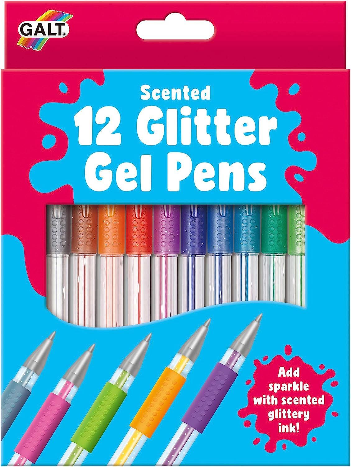 Galt Toys 12 Scented Glitter Gel Pens 365 Games UK