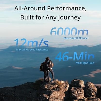 DJI Air 3 Fly More Combination with RC-N2 remote control, drone with camera 4K, dual main camera, 3 batteries for extended flight time, 48MP photos, adult camera drone, compliant with FAA remote ID standards