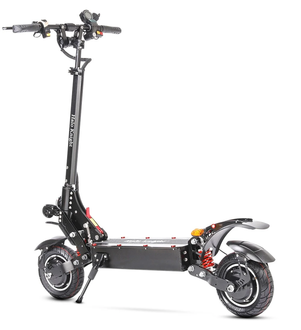 Halo Knight T108 Electric Scooter 10 inch Road Tires 1000W*2 Motor 65km/h Max Speed 52V 28.8Ah Battery 60km Max Range