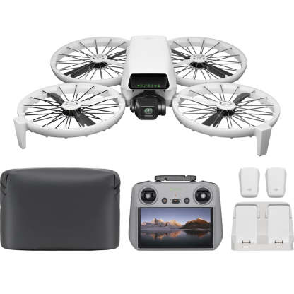 DJI Flip With RC 2 Screen Remote Controller, Follow Me Drone With 4K UHD Camera for Adults, Under 249 g, 3-Axis Gimbal Stabilization, 44000ft/13km Video Transmission, Palm Takeoff, 31-Min Flight Time