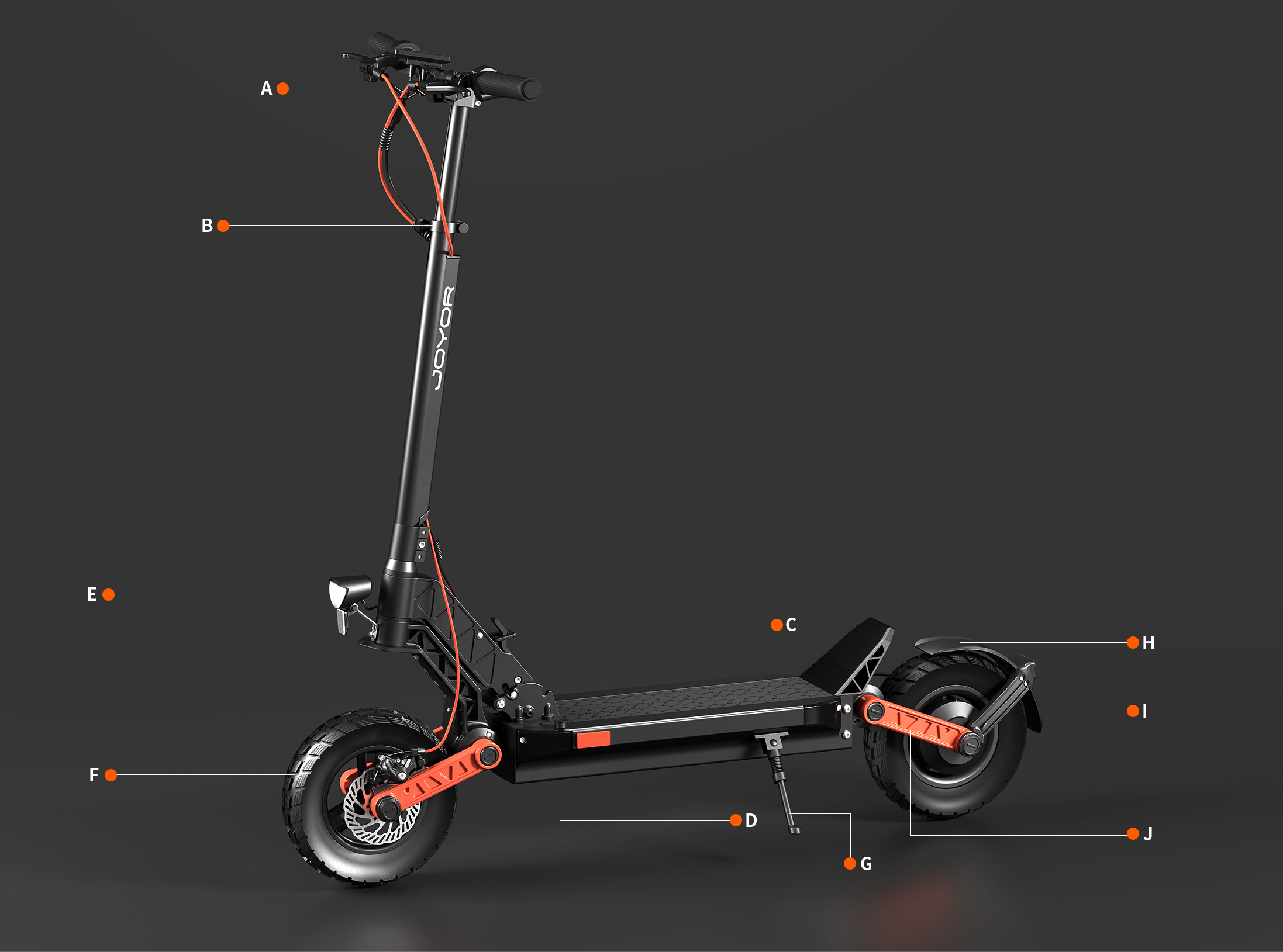 JOYOR S5 Electric Scooter Battery 624 WH (13Ah) 500W Motor 20Km/h Street Approved (ABE)