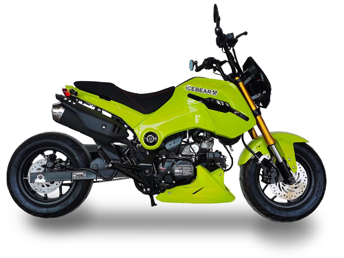 Ice Bear PMZ125-1, FuerzaDeluxe 4 Speed Manual Trans, 12 inch rims Dual Disk Brakes, Legal!