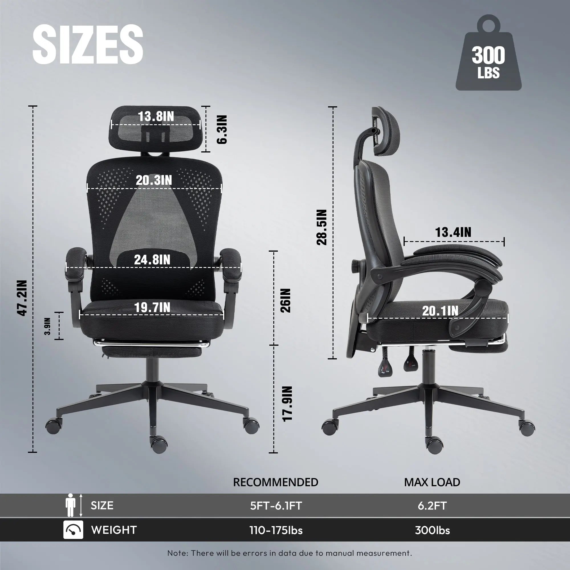 Dowinx LS-66WB01 Office Chair (Black)