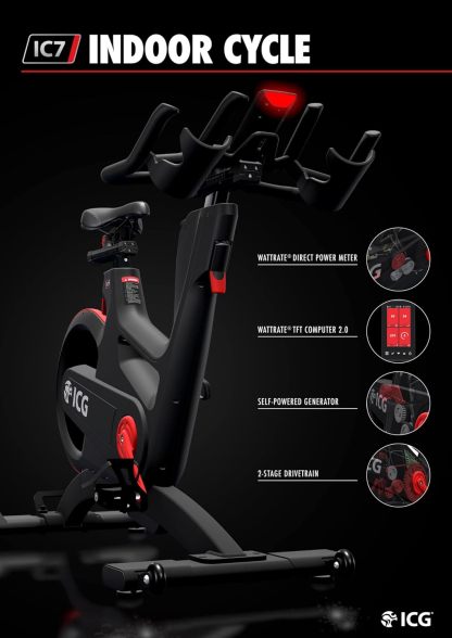 Exercise Bike IC7 Base and Console (IC-IC7B1) Matte Slate