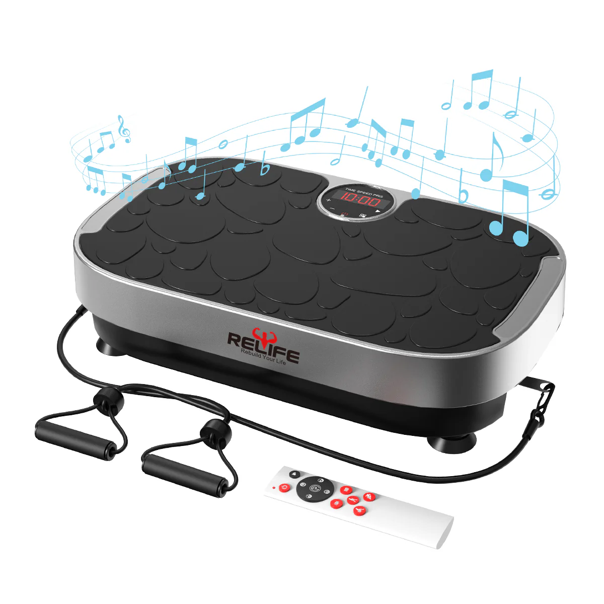 Fitness Vibration Platform with Loop Bands for Weight Loss