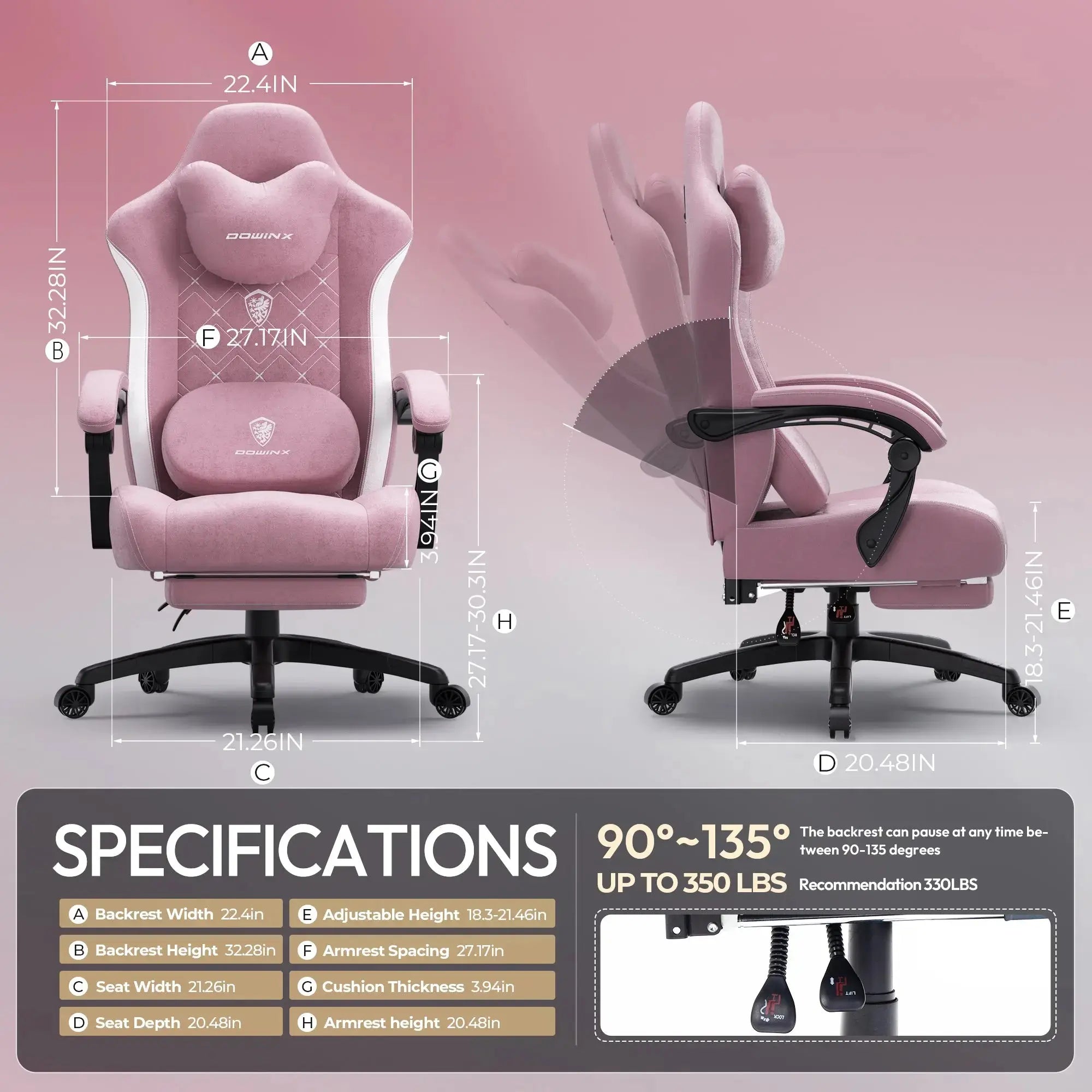 Dowinx Heated Massage MB38 Pink