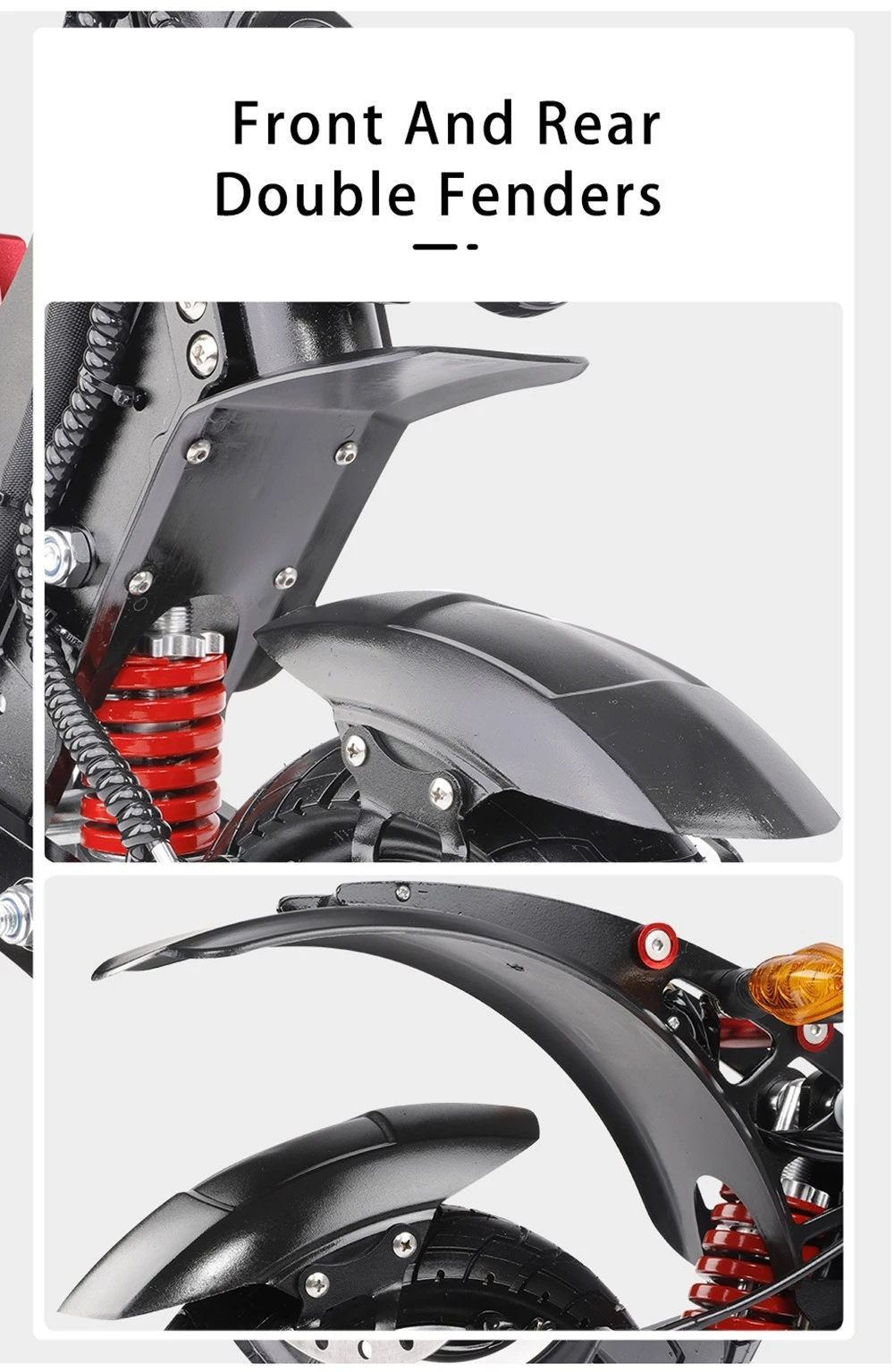 Halo Knight T108 Electric Scooter 10 inch Road Tires 1000W*2 Motor 65km/h Max Speed 52V 28.8Ah Battery 60km Max Range
