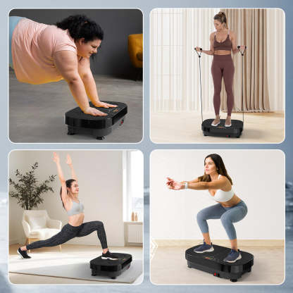 Fitness Vibration Platform with Loop Bands for Weight Loss