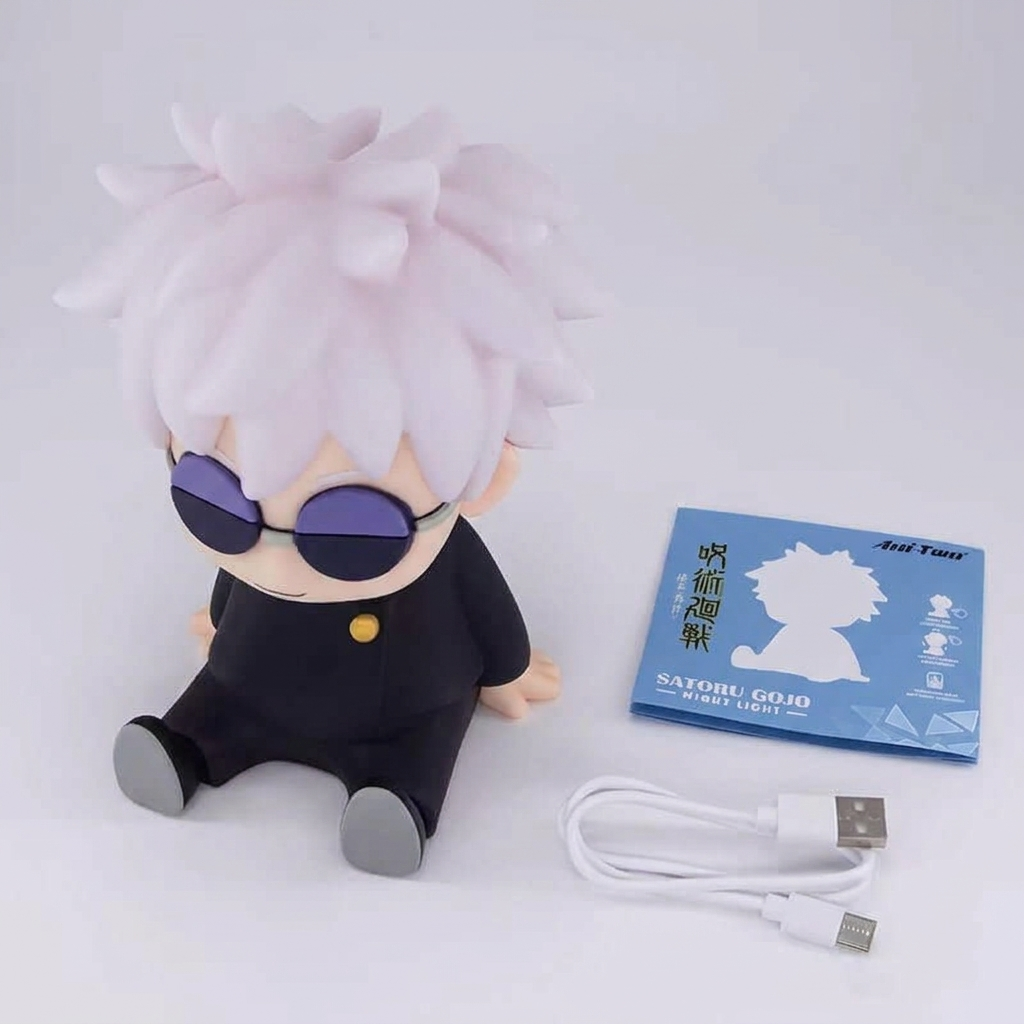 Jujutsu Kaisen 2 Figure Satoru Gojo Action Figures Night Light Collectible Ornaments Tap Light Desk Night Lamp Bedroom Decor Gifts