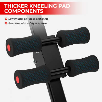 Foldable Abs Trainer Machine Waist Trainer Ab Cruncher with Resistance Band for Strength Training