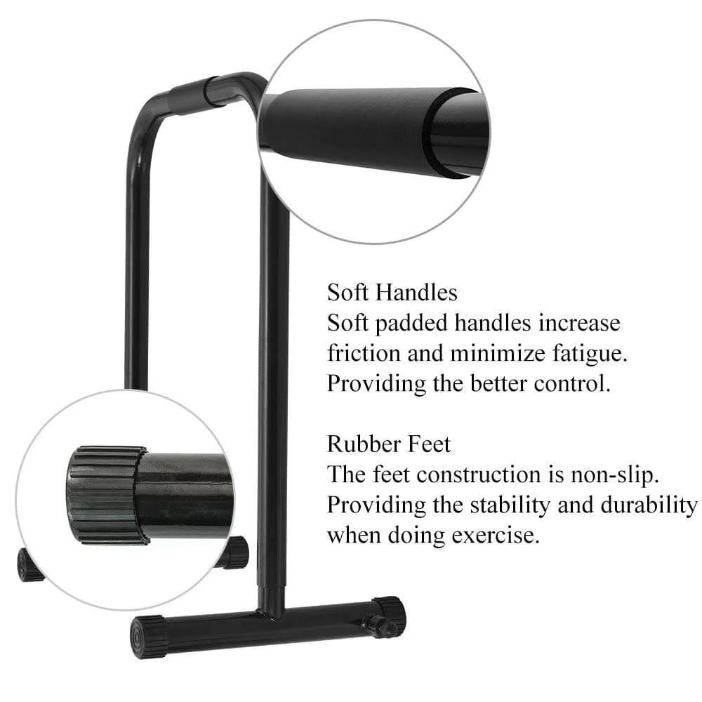 Adjustable Parallette Dip Bar Station Fitness Workout Dip Stand Station Machine for Home