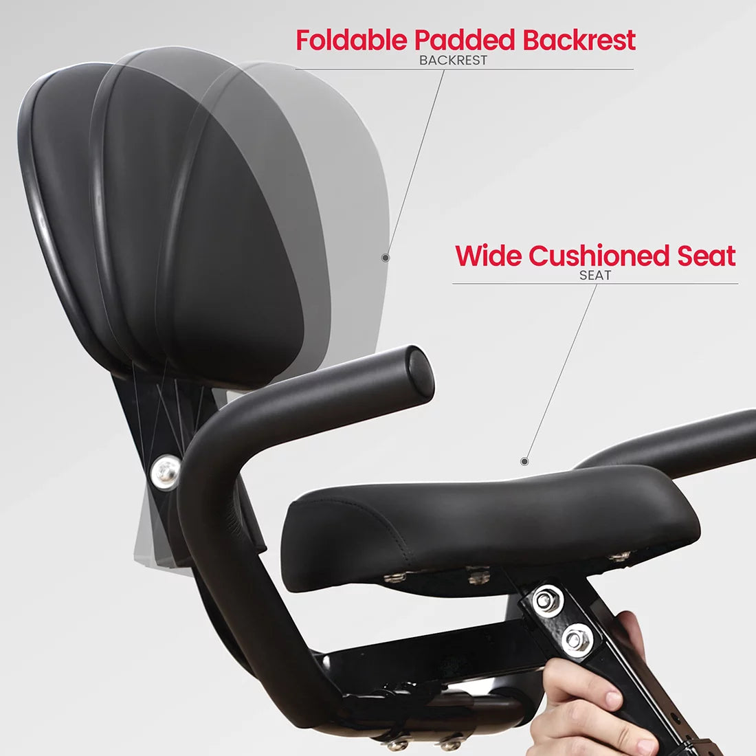 RELIFE 3 in 1 Exercise Bike Folding Exerpeutic Bike