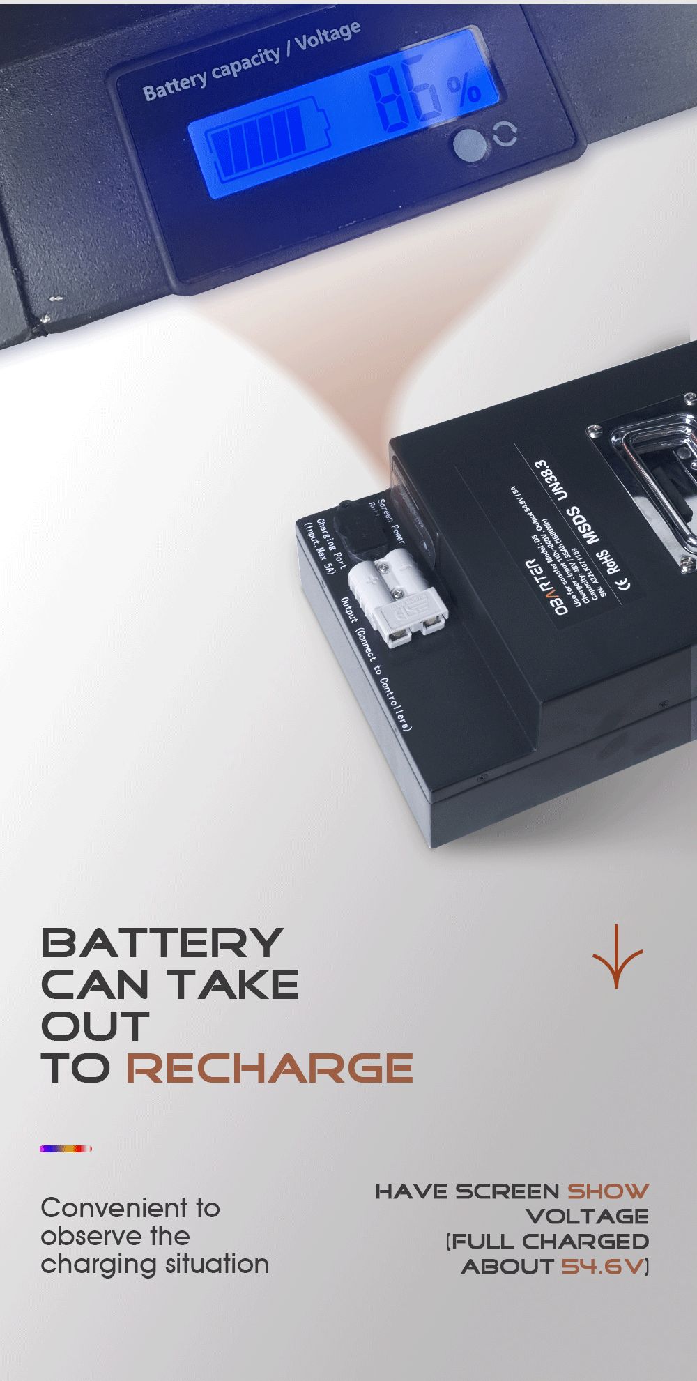 OBARTER D5 Electric Scooter 12 inch Vacuum Tire 2*2500W Motor Removable 35Ah Battery for 60-120km Super Range