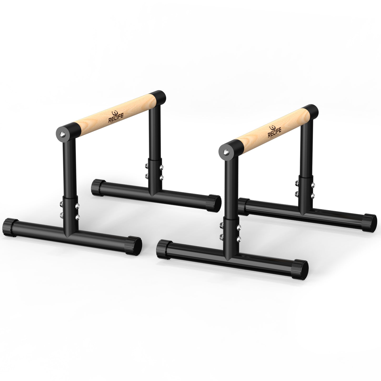 Adjustable Parallette Dip Bar Station Fitness Workout Dip Stand Station Machine for Home
