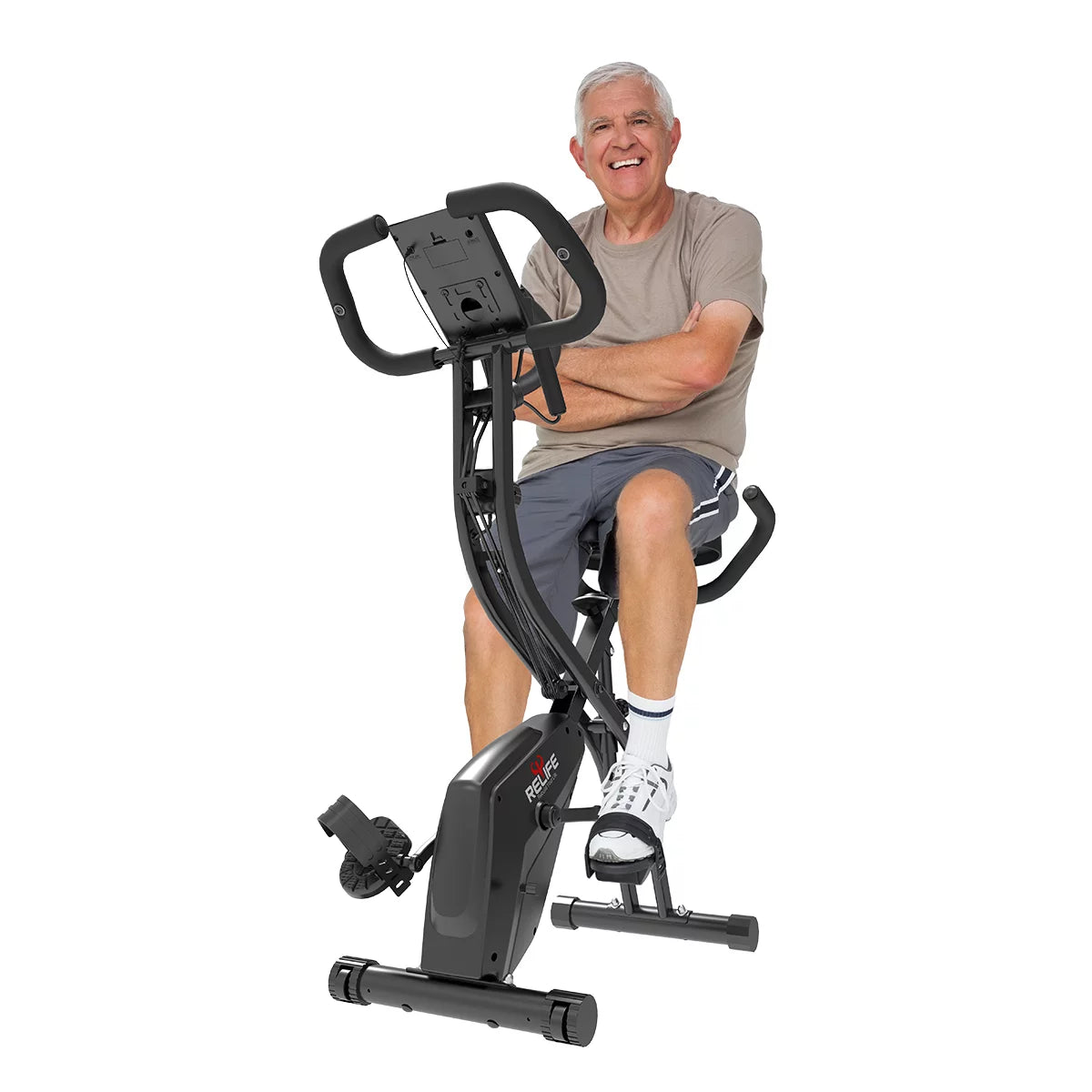 RELIFE 3 in 1 Exercise Bike Folding Exerpeutic Bike