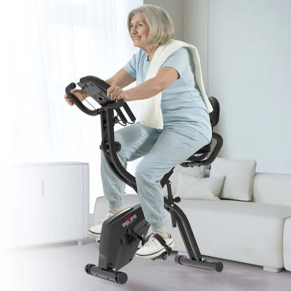 RELIFE 3 in 1 Exercise Bike Folding Exerpeutic Bike