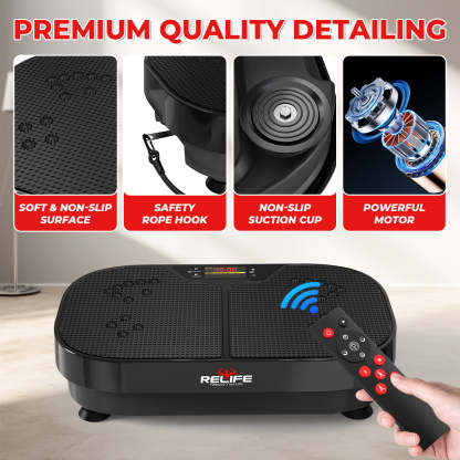 Fitness Vibration Platform with Loop Bands for Weight Loss