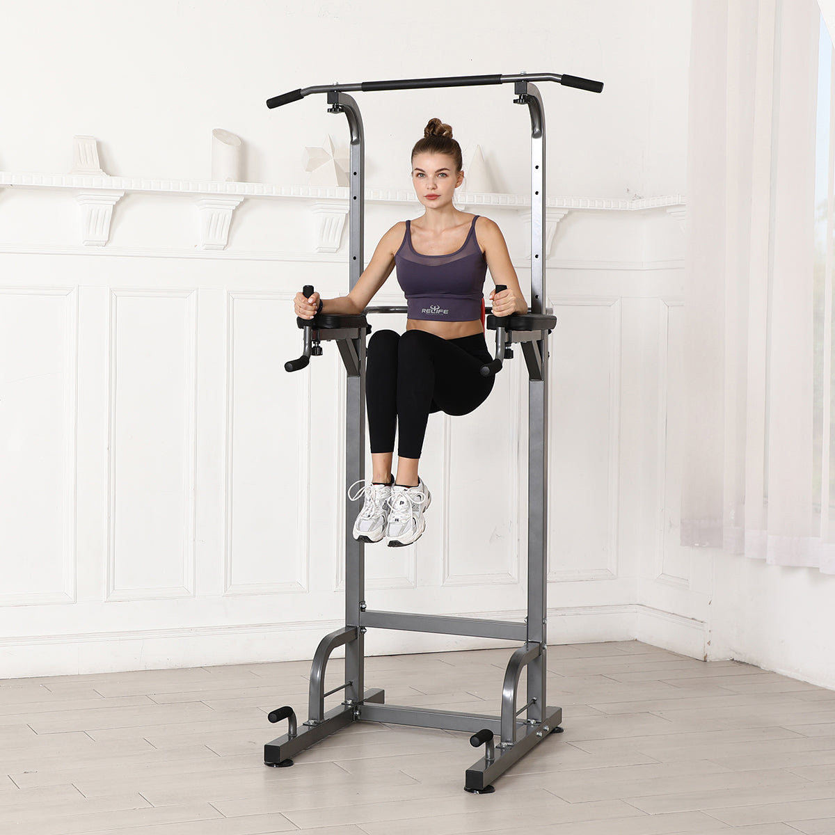 2026 Relife Best Power Tower Workout Pull Up Station for Home Gym