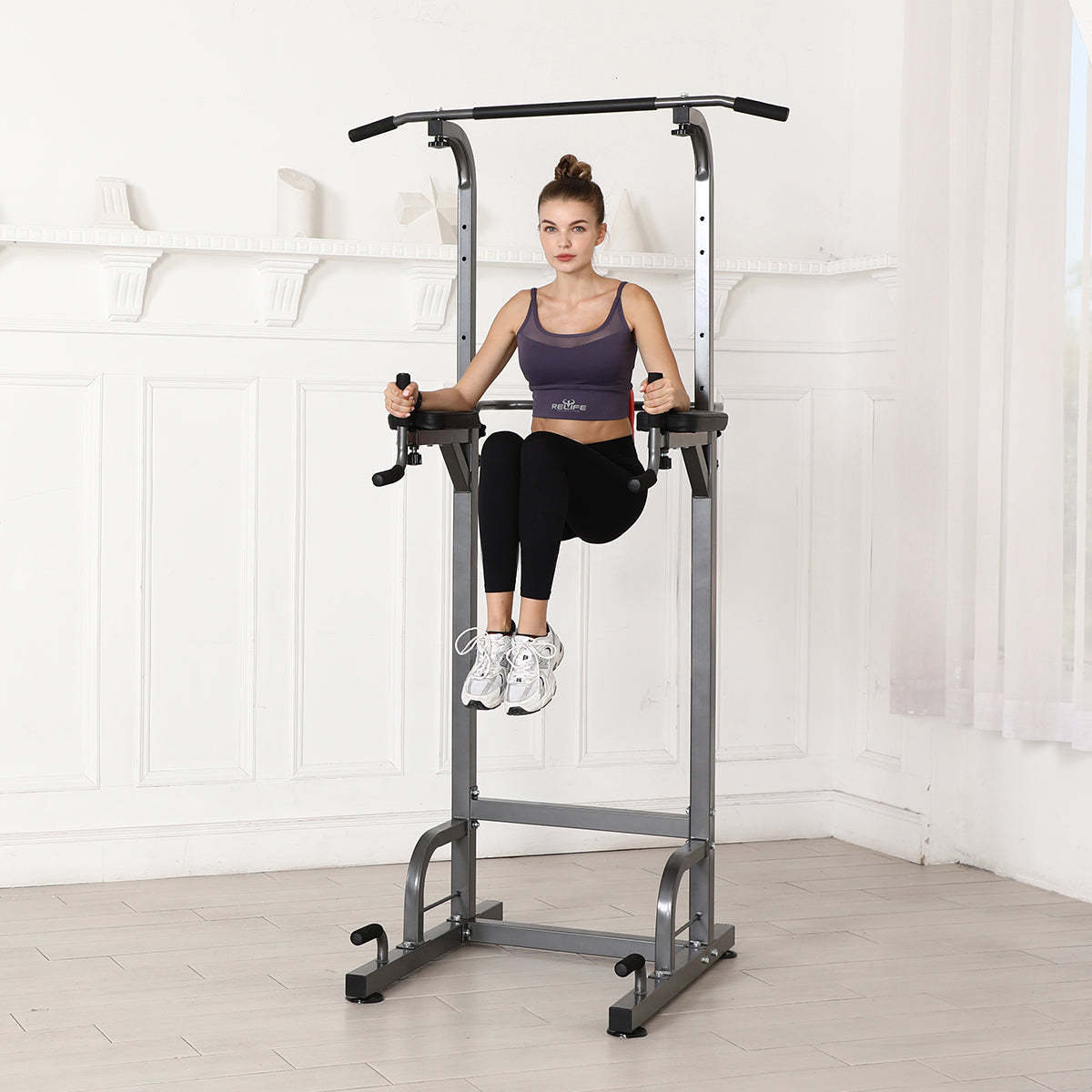 2026 Relife Best Power Tower Workout Pull Up Station for Home Gym