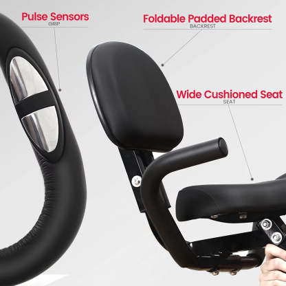 RELIFE 3 in 1 Exercise Bike Folding Exerpeutic Bike