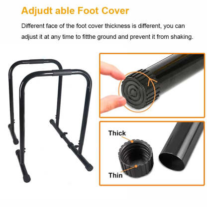 Adjustable Parallette Dip Bar Station Fitness Workout Dip Stand Station Machine for Home