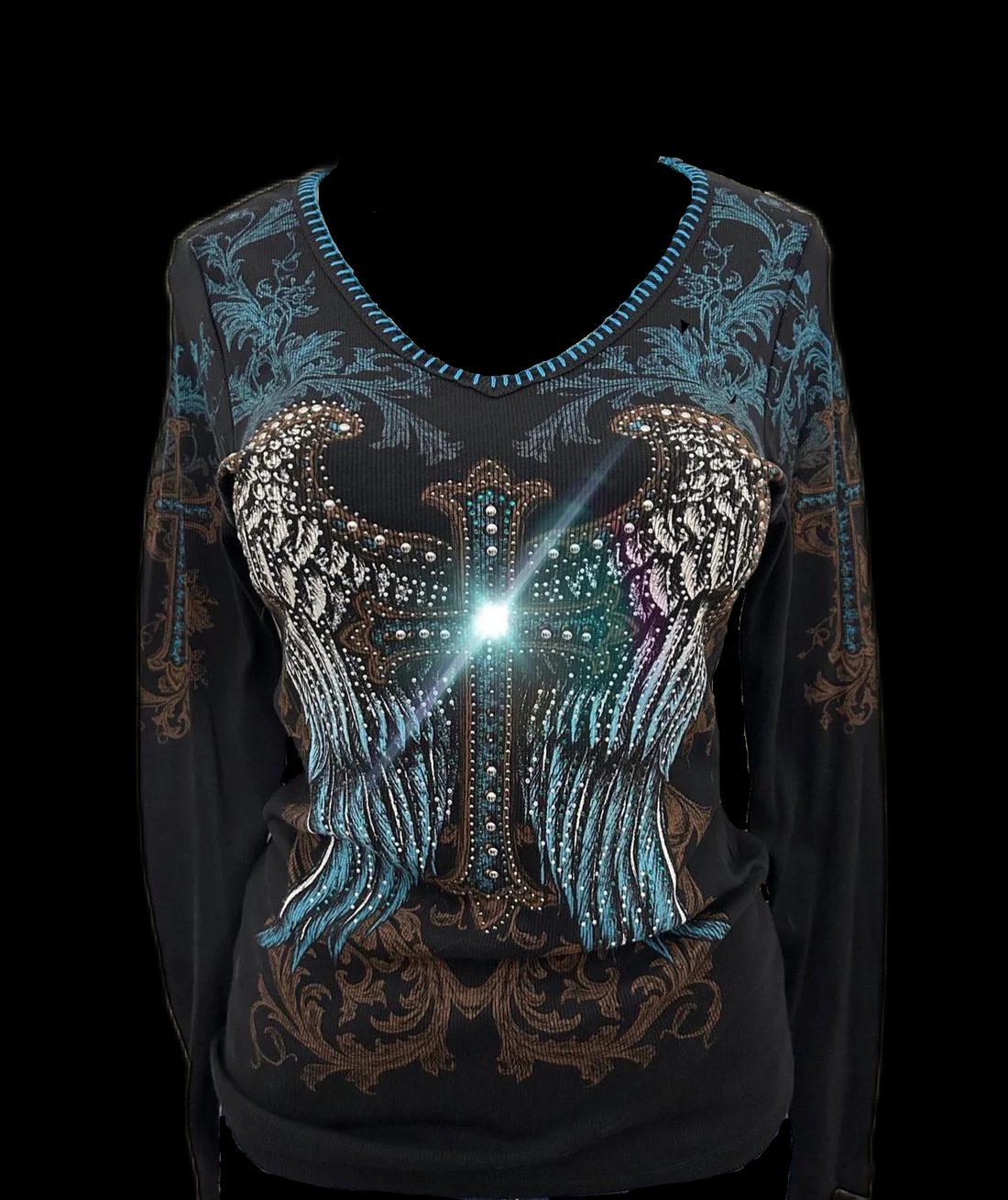 ANGEL BABY BLUE LONG SLEEVE